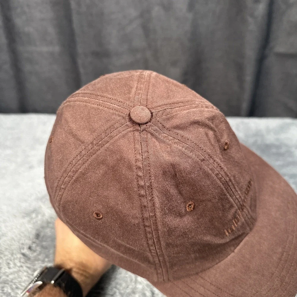 Lululemon Adult Baseball Cap Hat Brown Embroidered Strapback Adjustable SZ S/M